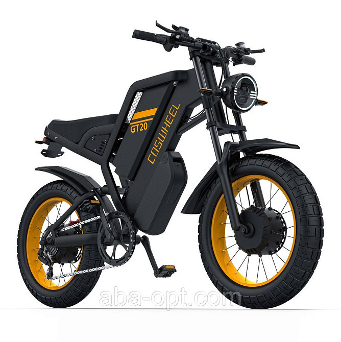 Электрофетбайк COSWHEEL GT20 EBIKE 3000W-48V-40AH 18650 Li-ion шины 20«/20» купить дешево в Украине Одесса - изображение 1