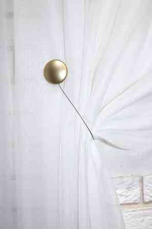 Магніти для штор і гардин (125м) Коло набір 2 шт Злотистий (81-036) Київ