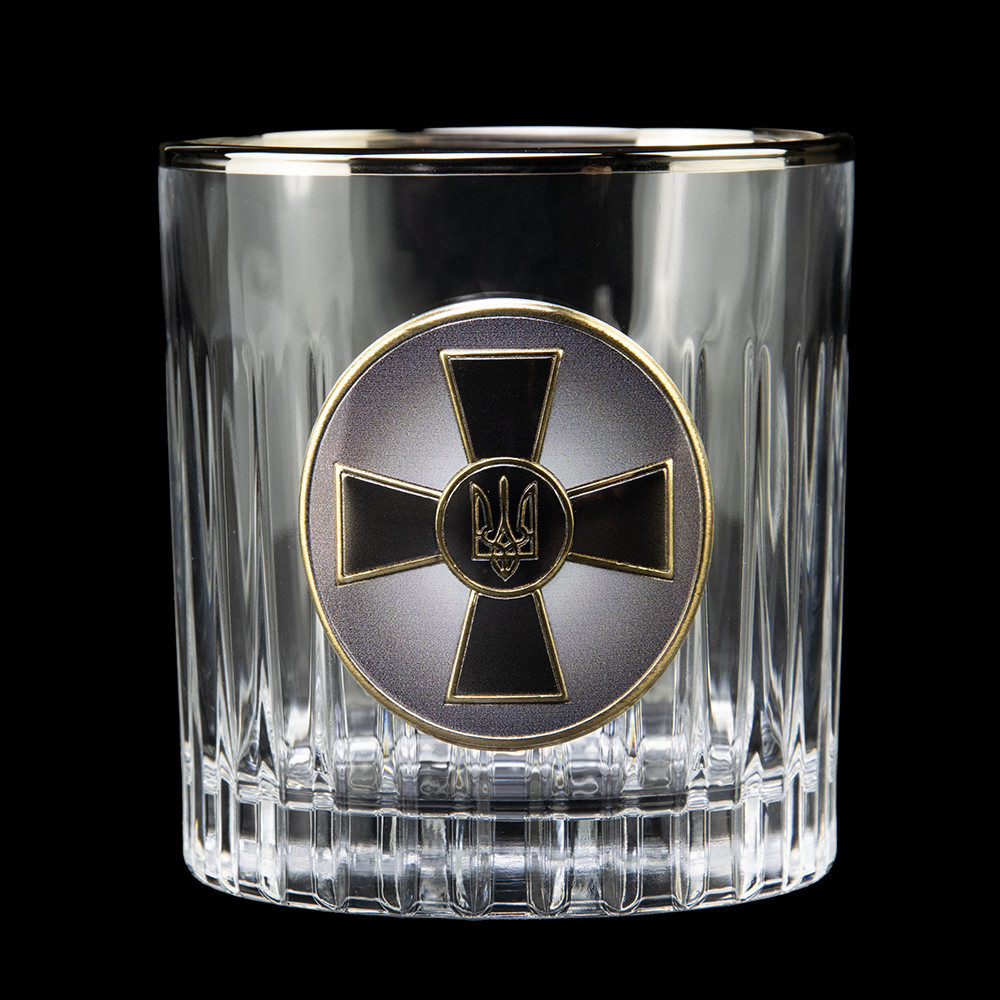 Набор бокалов для виски «ГЕНШТАБ ЗСУ» Boss Crystal, 6 бокалов Ровно - изображение 3