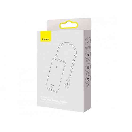 USB-хаб Baseus Lite Series 6-Port Type-C HUB Docking Station (Type-C to HDMI+USB3.0*2+Type-C Data+SD/TF) Black Киев