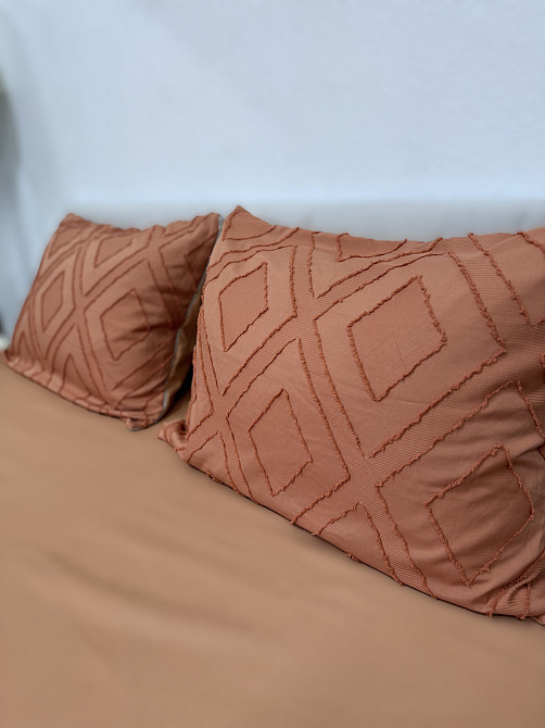 Ecotton Комплект постільної білизни Ecotton Jaquard двоспальний 180х215 см помаранчевий Orange Киев - изображение 5