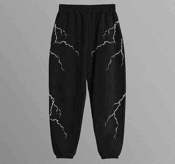 Спортивний зіп костюм з рефлективними блискавками | зіп худі + джогери Черновцы