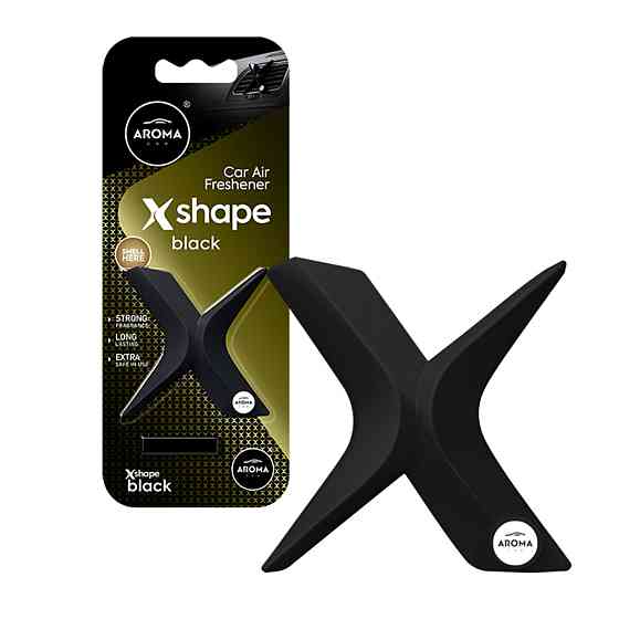 Ароматизатор на дефлектор Aroma Car X SHAPE 10г - BLACK сухий Киев