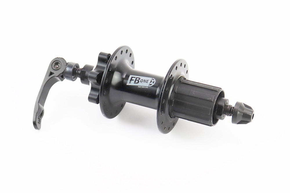 Втулка задня MTB алюмінієва 14Gx32H під касету 8-11зв, Disk-brake, 2 пром-підшипники 6200 2RS, кріпл. ексцентрик, чорна FB-A291В Київ - фото 1