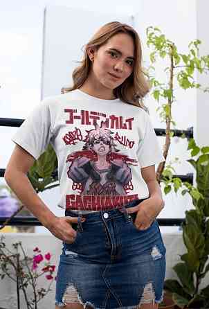 Футболка аниме Гакхиакута Томе Джапанесе Танкобон оверсайз (S/M/L) Черний AnimeJ0109 Днепр