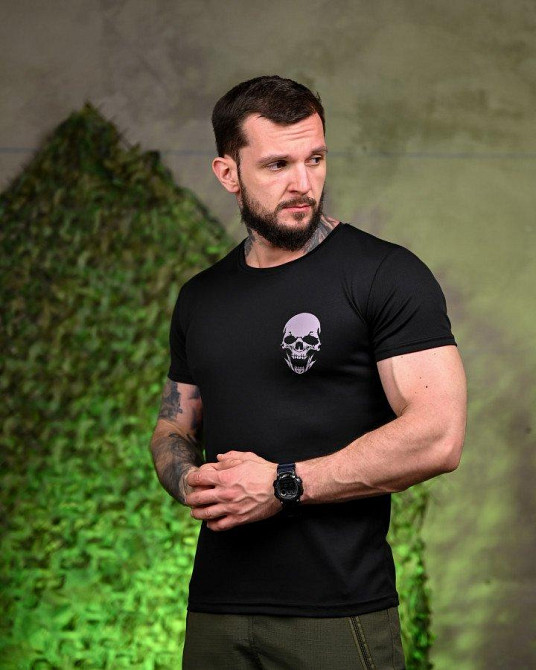 Тактическая потоотводящая футболка Не для слабких black ПП7709 Одесса - изображение 2