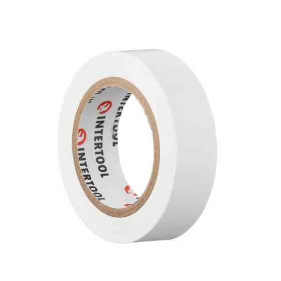 Стрічка ізоляційна 0.15мм*17мм*10м біла INTERTOOL IT-0033 Киев