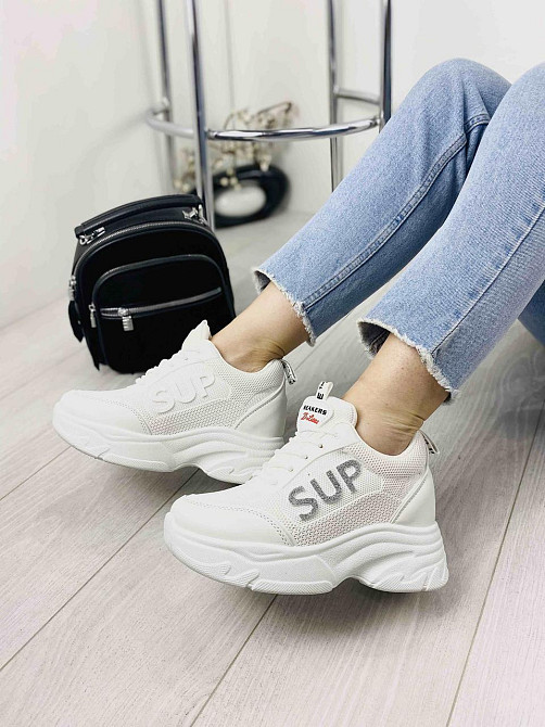 No brend Кросівки жіночі 189-5 білі (весна-літо, сітка+еко-шкіра) (3171) 37р.38р.39р. Коломыя - изображение 5