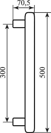 Ручка Colombo Zen CB 36A мат хром тян (прямая) Киев