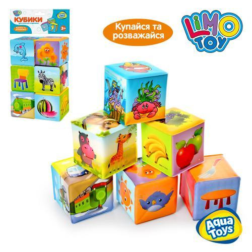Кубики HU M 0257 U/R для купання, 6 шт., кул., 15-23-7 см., шт Київ - фото 1