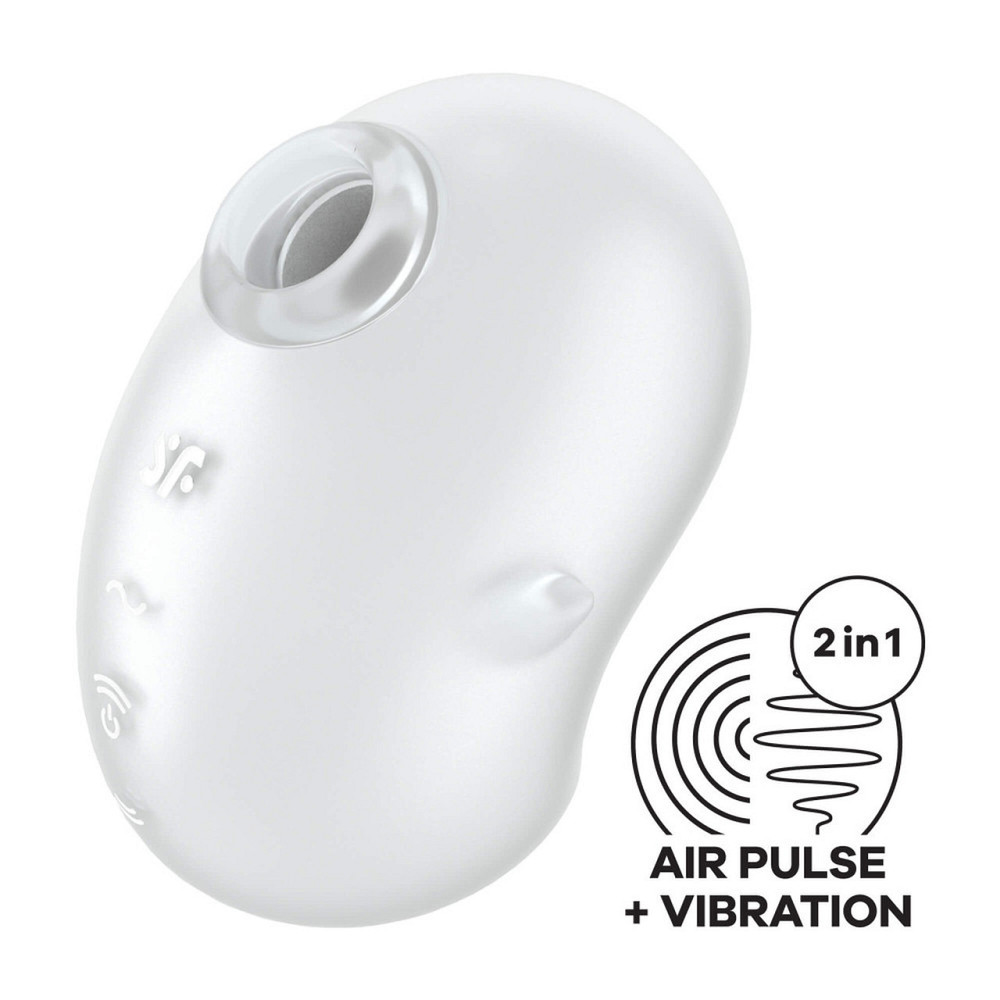 Вакуумний стимулятор - Satisfyer Cutie Ghost White Sex Aura Київ - фото 1