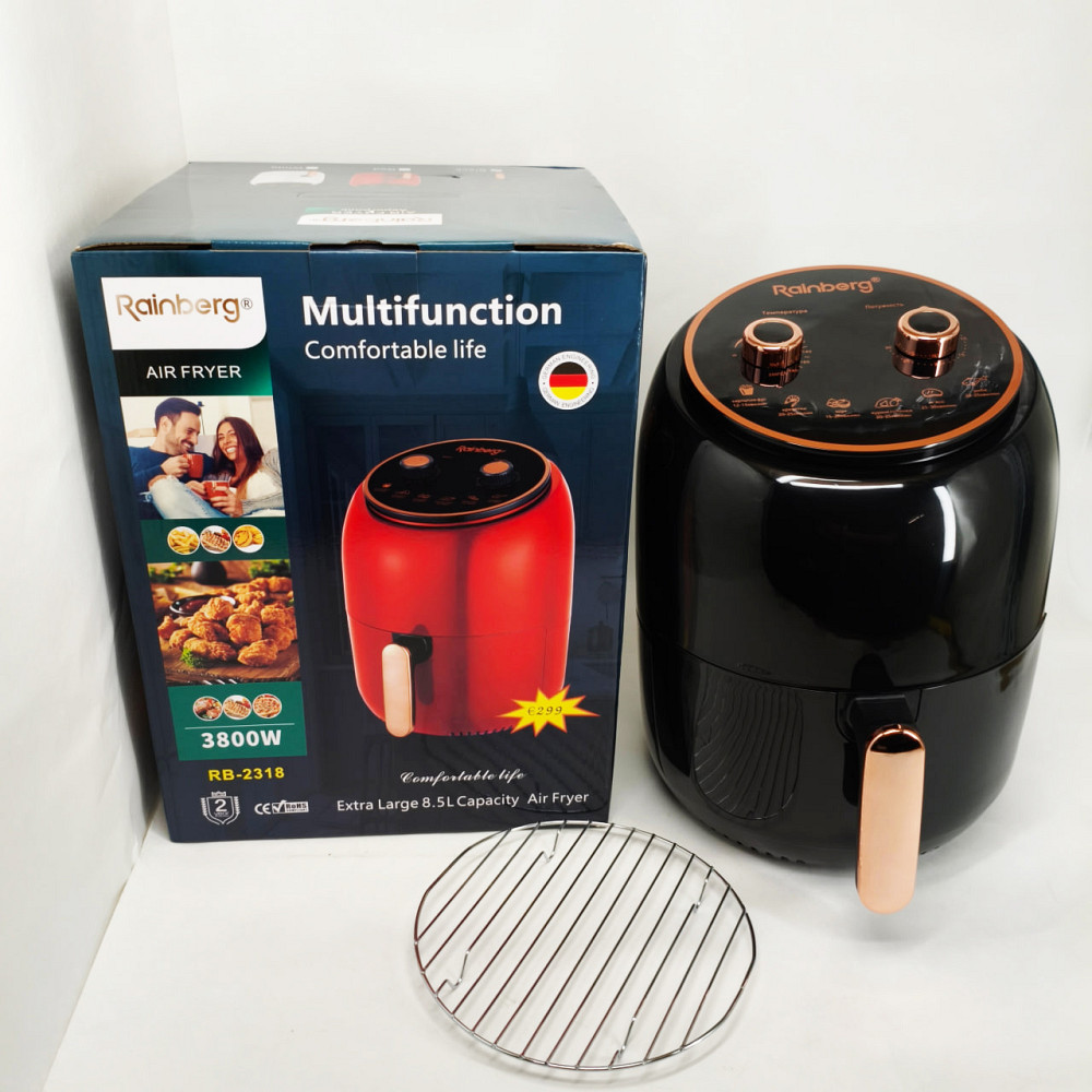 Міні фритюрниця Rainberg RB-2318 3800Вт 8.5л, Фритюрниця з функцією смаження без олії TV-83 Львів - фото 9