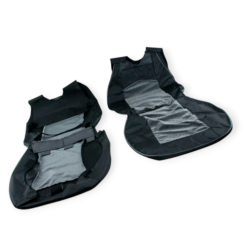 Майки 1+1 тканина (закритий торець) сірі Koston передні Мукачево - фото 1