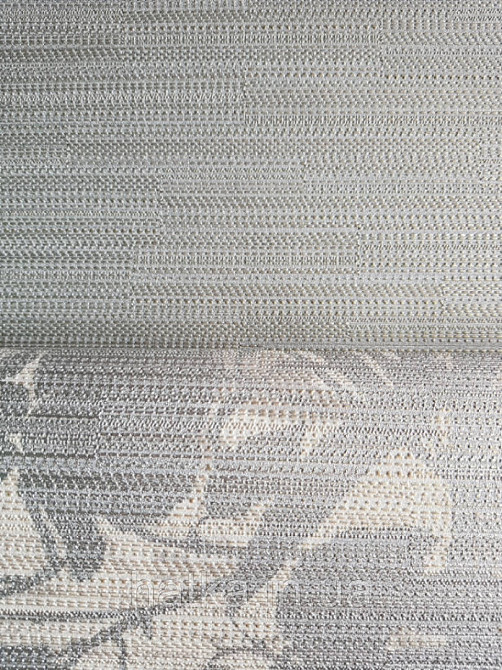 Шпалери вінілові на флізелін Sirpi Alta gamma Sempre 3 рогожка структурна тонка смужка сіра золотиста Київ - фото 3