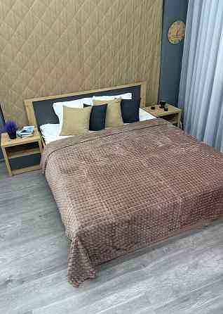 Плед-покривало Кубик 200х220 см (+-10см) Пудровий (87-233) Київ