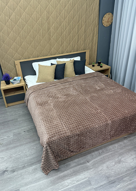 Плед-покривало Кубик 200х220 см (+-10см) Пудровий (87-233) Київ - фото 6