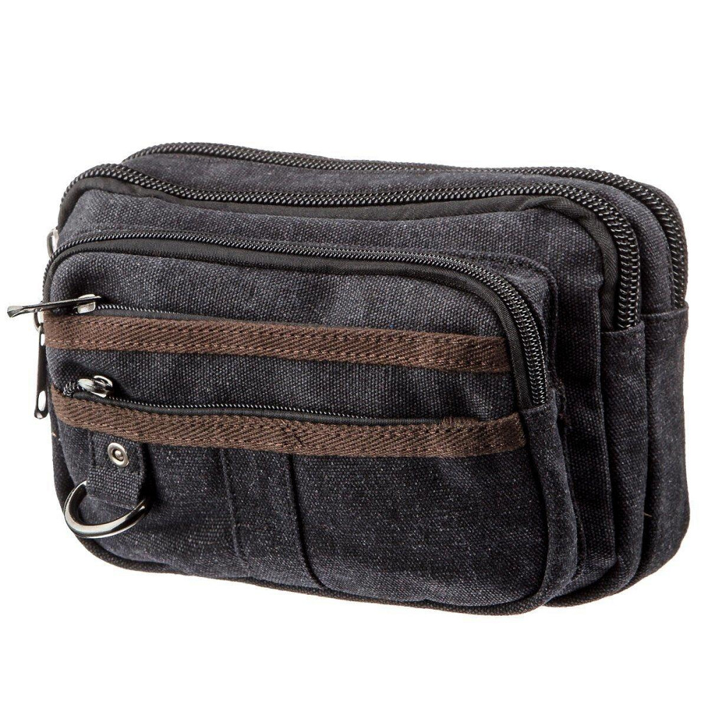 Бананка текстильна на пояс Vintage 20159 Чорна Київ - фото 1