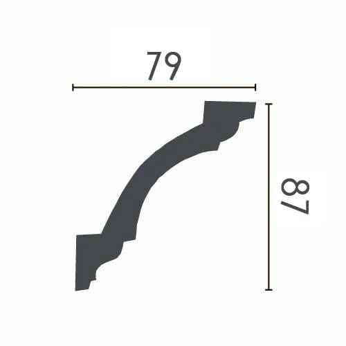 Карниз полиуретановый гладкий Gaudi Decor P 135 Днепр