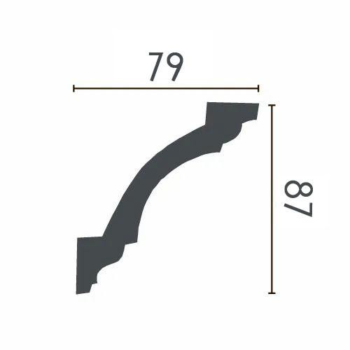 Карниз поліуретановий гладкий Gaudi Decor P 135 Дніпро - фото 2