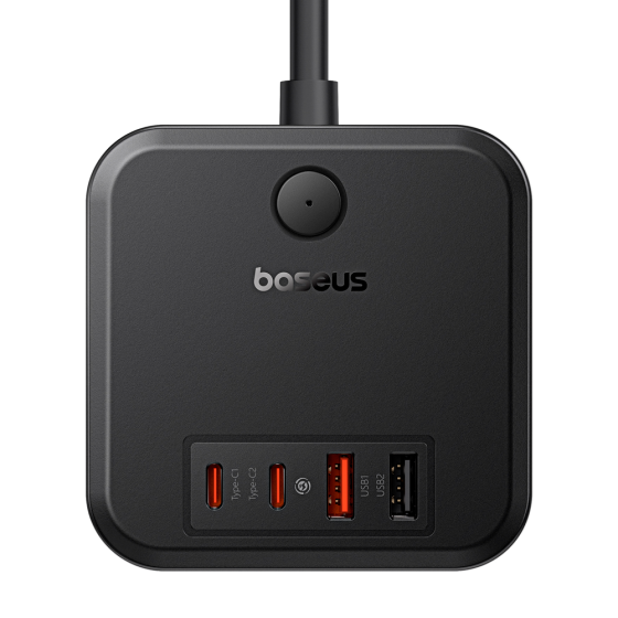 Сетевое зарядное устройство Baseus PowerCombo Cube Power Strip 3AC+2U+2C 30W 1.5m EU Cluster Black Одесса