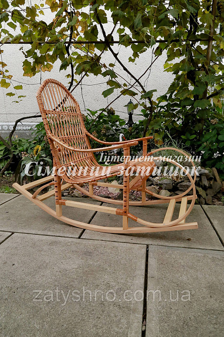 Крісло гойдалка букова Київ - фото 3