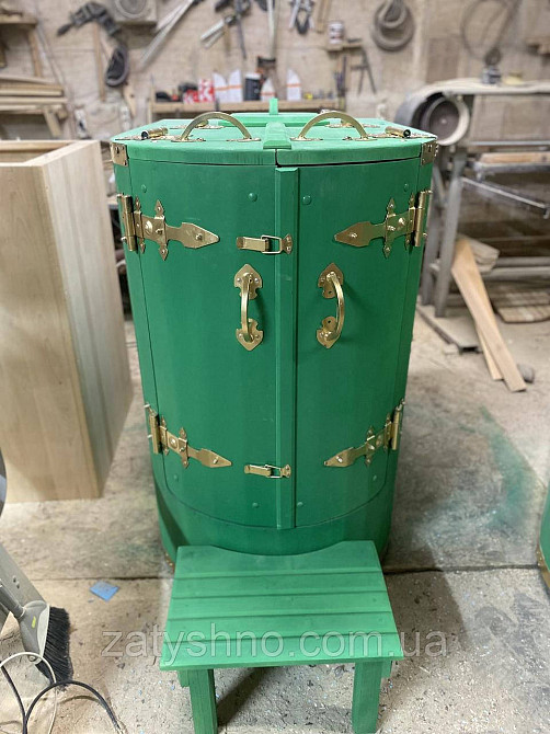 Фитобочка  овальная  зеленая 110х75х115 Киев - изображение 1