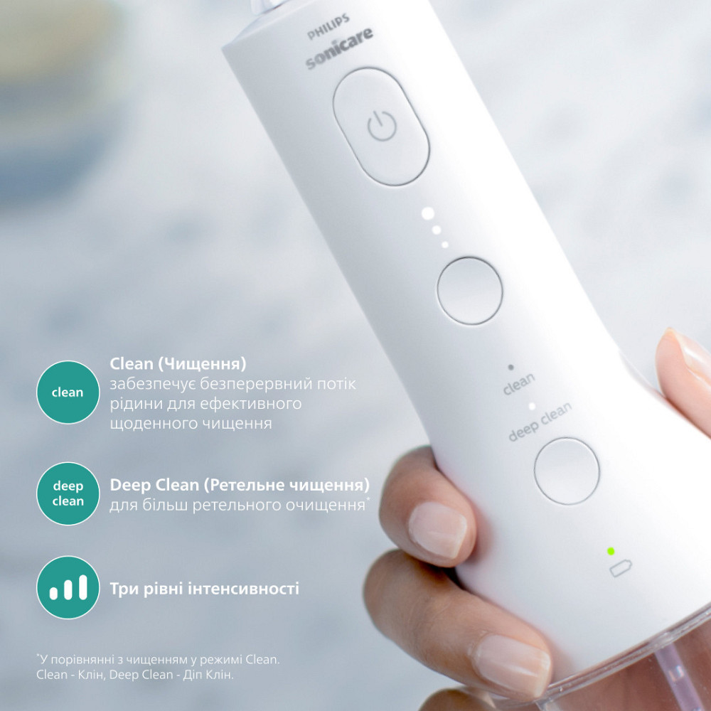 Іригатор Philips Sonicare Cordless Power Flosser 3000 HX3826/31 ( white ) Харків - фото 15