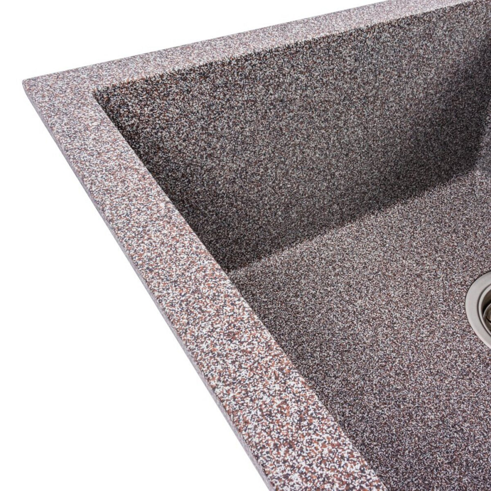 Гранітна мийка для кухні VALESO SOLID 7843 матова Мікс Коломыя - изображение 4