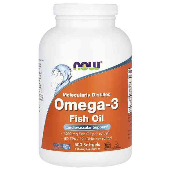 NOW OMEGA-3 1000mg 500 softgels Луцк