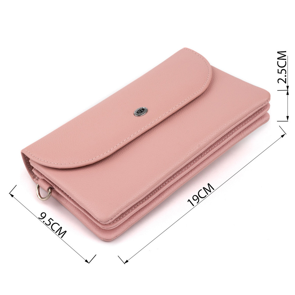 Клатч из кожи женский ST Leather 19323 Розовый Киев - изображение 3