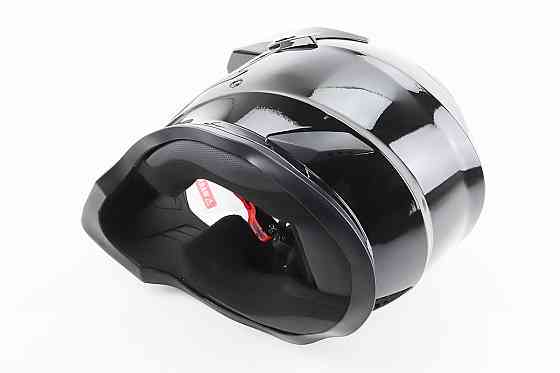 Шолом кросовий/ендуро/АТV зі склом BLD-819-7 S (55-56см), ЧОРНИЙ глянець Киев