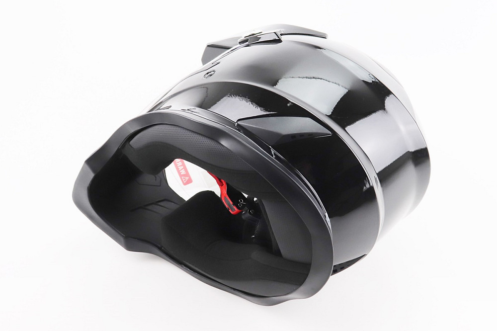 Шолом кросовий/ендуро/АТV зі склом BLD-819-7 S (55-56см), ЧОРНИЙ глянець Київ - фото 2