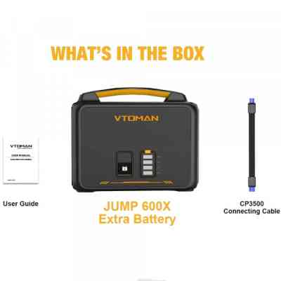 Додаткова батарея для зарядної станції Vtoman Jump 600X PB-23 640Wh (Jump 600X Extra Battery) Вінниця