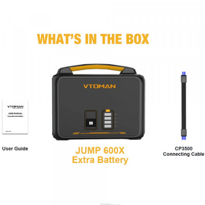 Дополнительная батарея для зарядной станции Vtoman Jump 600X PB-23 640Wh (Jump 600X Extra Battery) Винница - изображение 4