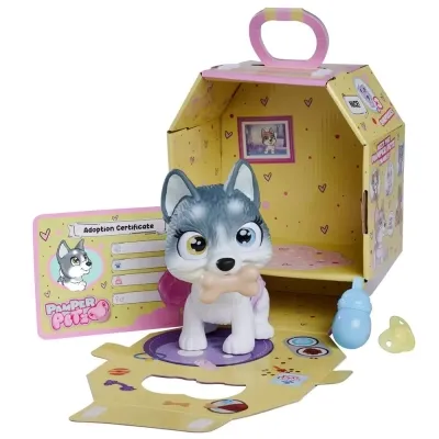 Игровой набор Simba Пампер Петс. Хаски, что пьет и писает, с цветной лапкой, 3 аксессуара.-сюрпризы (5950135) Винница - изображение 3