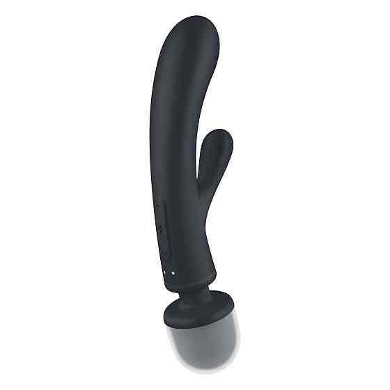 Вібратор-кролик з вібромасажером Satisfyer Triple Lover Grey, 3 мотори Sex Aura Київ