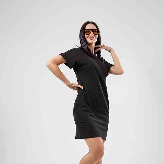 Летнее платье с карманами Nirvana 42-44, Черный Киев