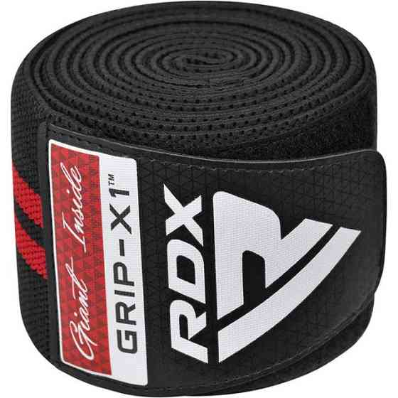 Бінті на коліна RDX GYM KNEE WRAP R11 BLACK/RED Кам'янське