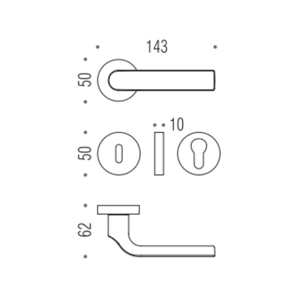 Ручка Colombo META KG 11 RSB хром ф / с Киев - изображение 2