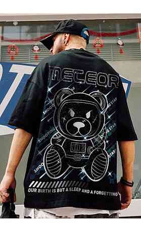 Футболка мужская с принтом  46 Черная 2664092755 Днепр