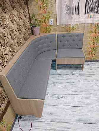 Кухонный уголок с нишами на кухню 114х154 см (на право или налево) / Ткань - ДСП Дуб Сонома Львов