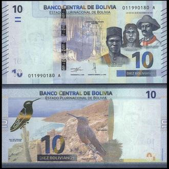 Bolivia Болівія - 10 Bolivianos 2018 ( 1986 ) UNC serie A Полтава - фото 1