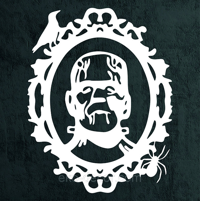 Декоративное настенное Панно «Франкенштейн», Декор на стену 70*54 см, Белый Киев - изображение 8