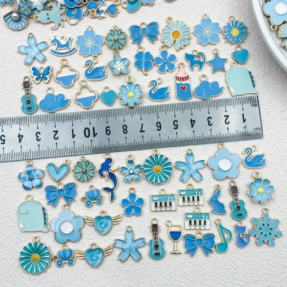 Набор эмалевых подвесок для творчества и рукоделия, 100 шт Киев