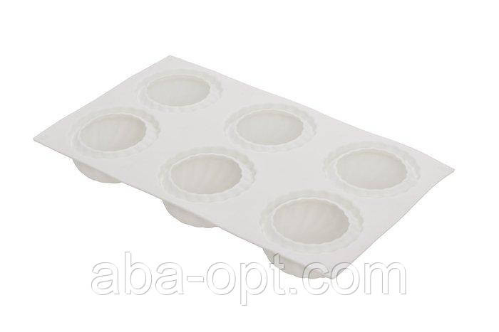 Силиконовая форма на 6 изделий для Евродесерта 