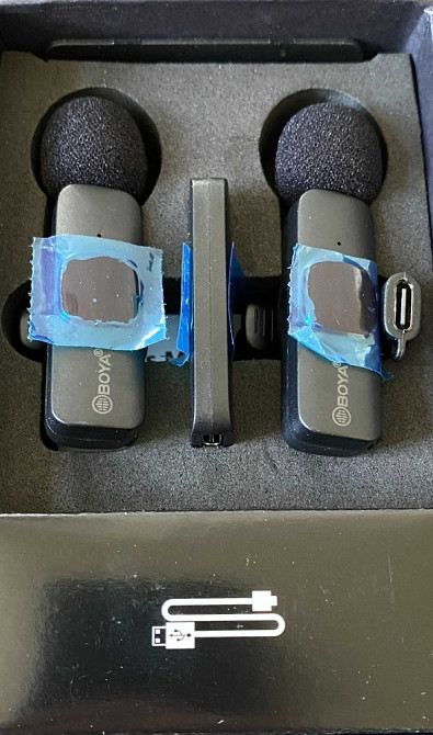 Безпровідний петличний мікрофон Boya BY-MW3 2 шт. з Type-C і Lightning. Київ - фото 3