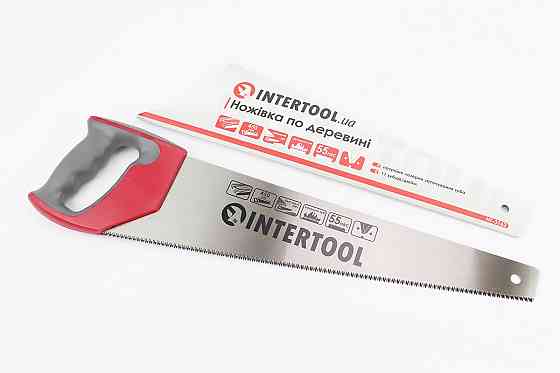 Ножівка по дереву 450мм, 11TPI, загартований зуб, 3D заточування HT-3162 Київ