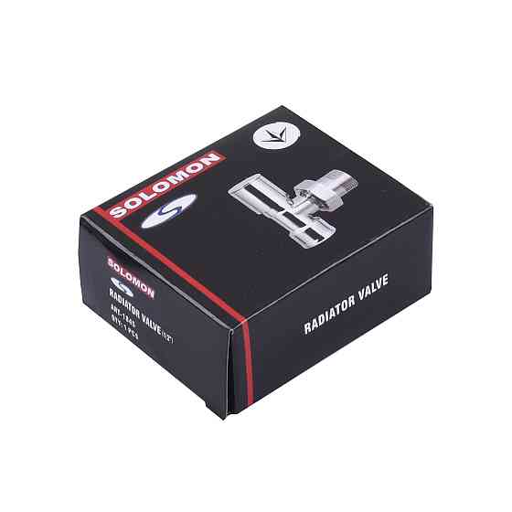 Кран вентильний кутовий з американкою SOLOMON 1/2″ CHROM 1845 Киев