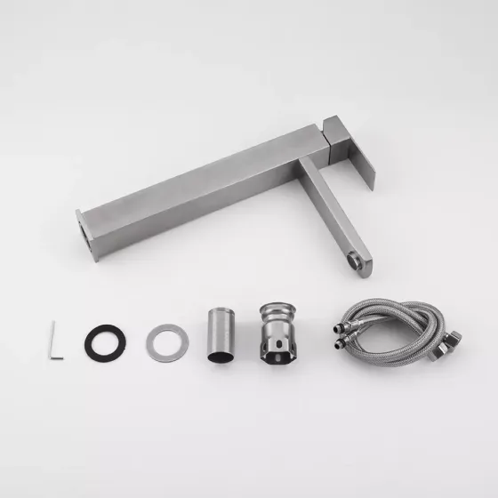 Змішувач для умивальника Frap F10802-2 високий, сатин Київ