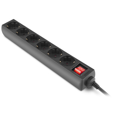 Мережевий фільтр живлення REAL-EL RS-6 Protect M 1.8m, black (EL122300032) Вінниця - фото 8